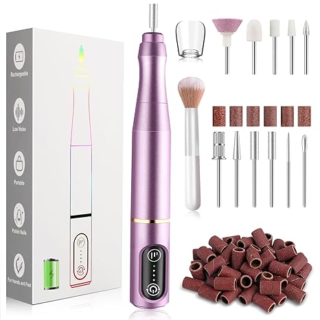 TUOBEO, Kit de lima eléctrico inalámbrico para uñas - vista 1